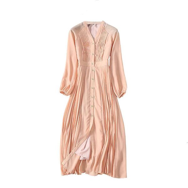 

casual dresses europe station early spring fairy lady temperament long dress v neck waistband slim holiday, Black;gray