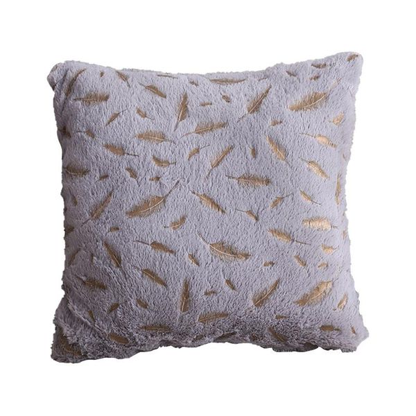 

cushion/decorative pillow 2pcs chair bedroom with zip office living room cushion cover sofa double sided bronzing feather home decor soft ca