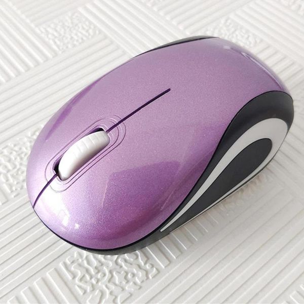 

mice mini cute 2.4 ghz wireless optical mouse 4 colors office school portable ergonomic computer silent pc lapaccessories