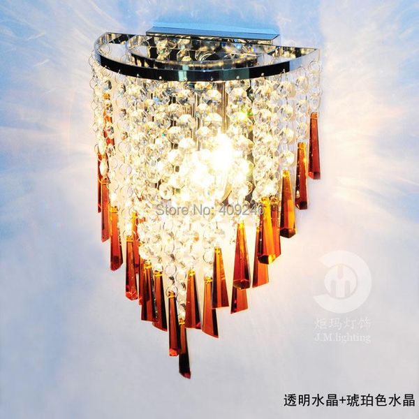 

wall lamp modern luxurious decorative k9 crystal use e14
