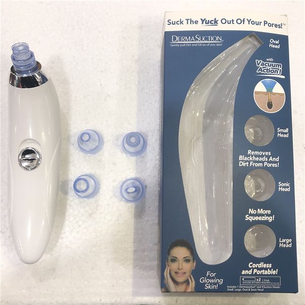 DermaSuction Remover Facia Cleaner Electric Pore Vacuum Extraction Removal Ricaricabile Peeling per la pelle con dispositivo per la pulizia dei pori