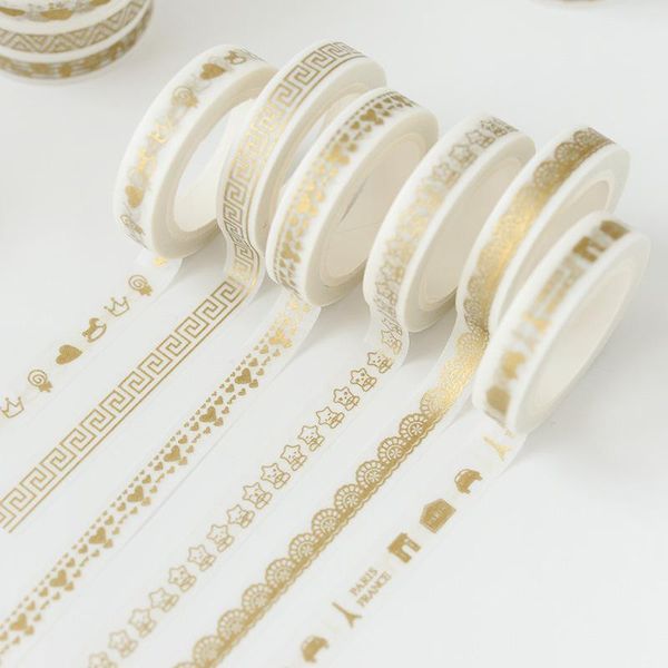 

craft tools printing gold fine line color and paper tape hand ledger border diy decoration narrow edge version can tear stickers