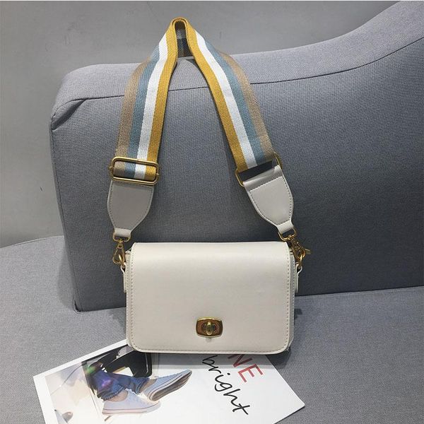 

evening bags fashion square bag for women wide shoulder strap one casual large capacity messenger petit sac femme luxe