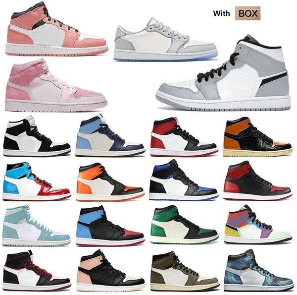 

high 1 basketball shoes men women love tie dye og bio hack blue unc patent red white chicago black royal twist green