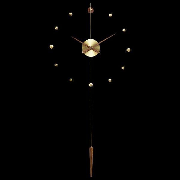 

wall clocks creative large nordic clock 3d gold modern luxury home deocr living room decoration duvar saati gift d02