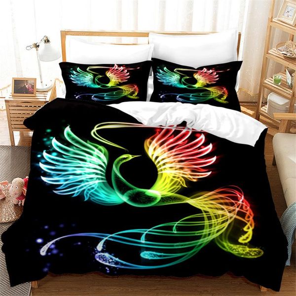 

bedding sets 3d printed colorful bird set soft quilt cover duvet bed linens bedclothes home textile for kids adult