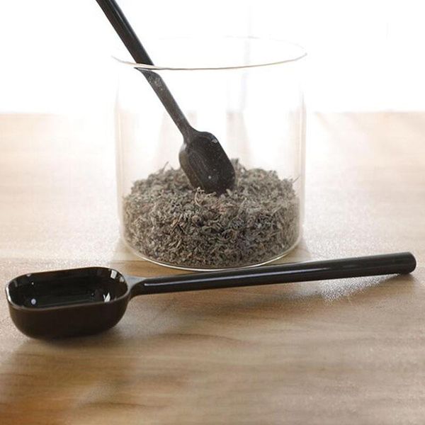 

spoons 2pcs one big and small retro long handle measuring spoon kitchen salt seasoning baby milk powder