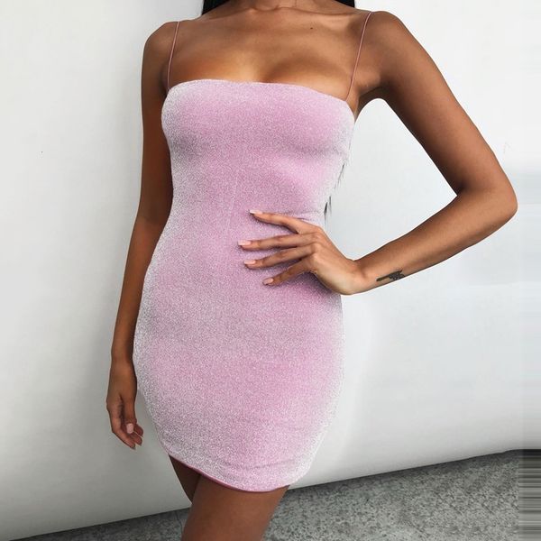 

exy bright silk tight dress nightclub thin strap party dresses summer slim women mini dress bk0t, Black