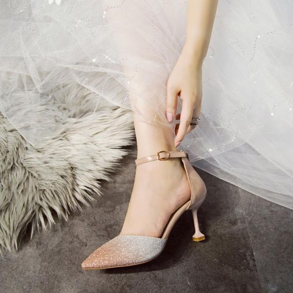 

dress shoes the word with small pure and fresh fine joker girls sandals students, Black