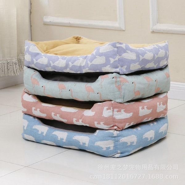 

kennels & pens 2021 pet dog cat bed warming houses sofas soft warm beds nest baskets winter kennel for puppy supplies