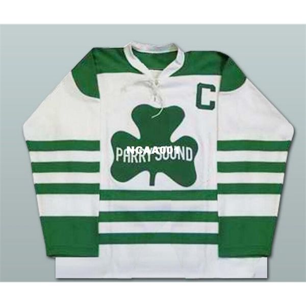 001 # 2 bobby orr parry shamrocks hockey jersey ou personalizado qualquer nome ou número retro jersey