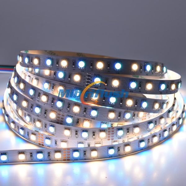 

strips high brightness cri>80 rgbcw flexible strip 24v 360led/5m/reel 17w/m ip20 non waterproof ce rohs 12mm pcb for square