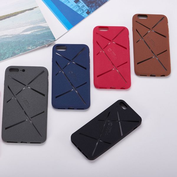 

hollow pure color mobile phone soft shell for iphone xr x xs max 6 6s 7 8 plus simple