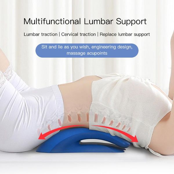 

full body massager back waist stretcher neck stretch eqipment fitness lumbar cervical spine support relaxation