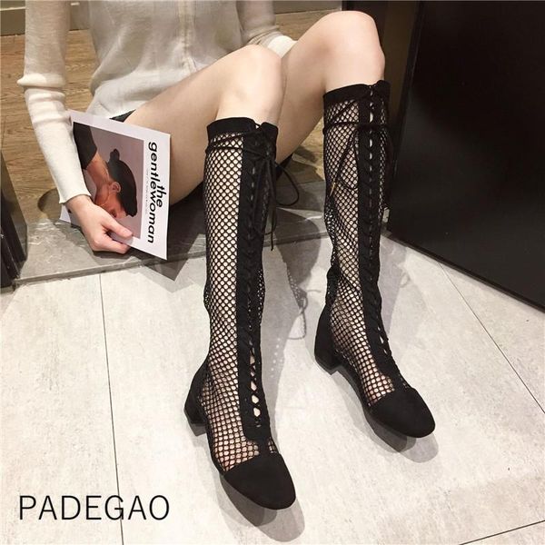 

boots women 2021 vintage korean knee high casual fashion shoes woman black
