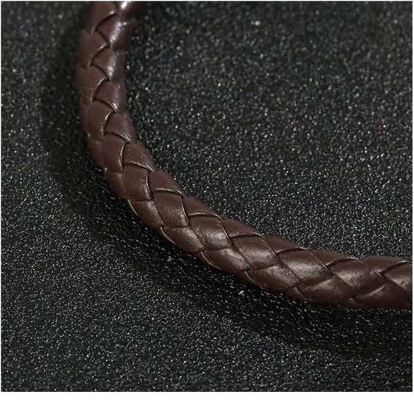 

junwei pu leather bracelet simple style woven magnetic buckle men's bracelet jewelry mens jewellery j jllzwh