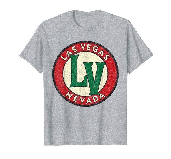 

las vegas vintage road sign distressed print t-shirt, White;black