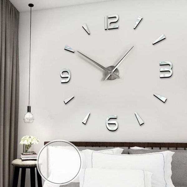 

wall clocks home decor diy acrylic creative oversized eva decorative sticker clock