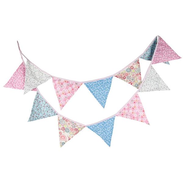 

party decoration reusable birthday country style wedding triangle flag pennant bunting banner supplies hanging home decor festival colorful