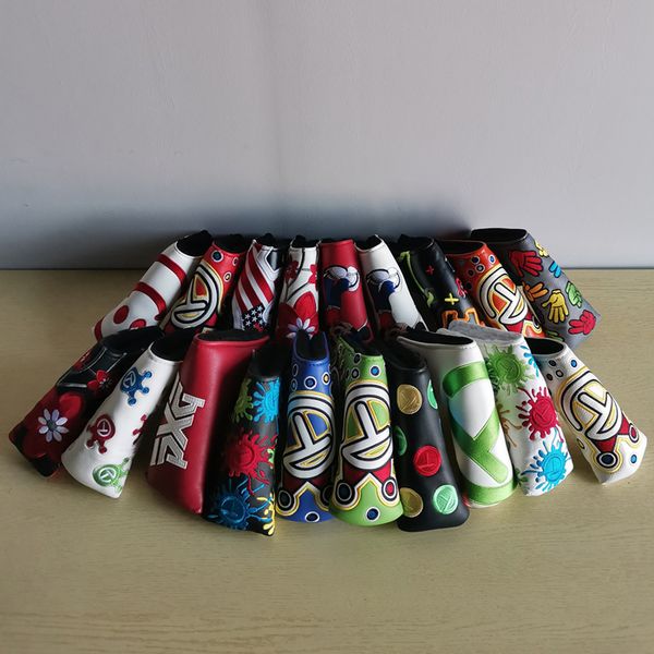 

pu leather potato golf blade putter cover embroidered golf putter head cover