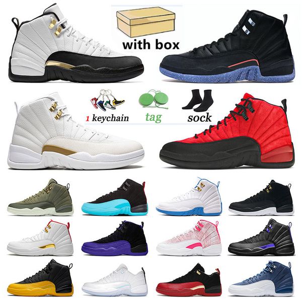 

with box 2021 arrival jumpman 12 12s mens jorden basketball shoes low easter bowl xii utility grind twist flu game university gold ovo gym m