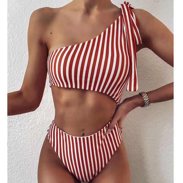 

vigorshely hollow out swimwer women vintge swimsuit femle 2021 one shoulder monokini bthing suit swim wer, White;black