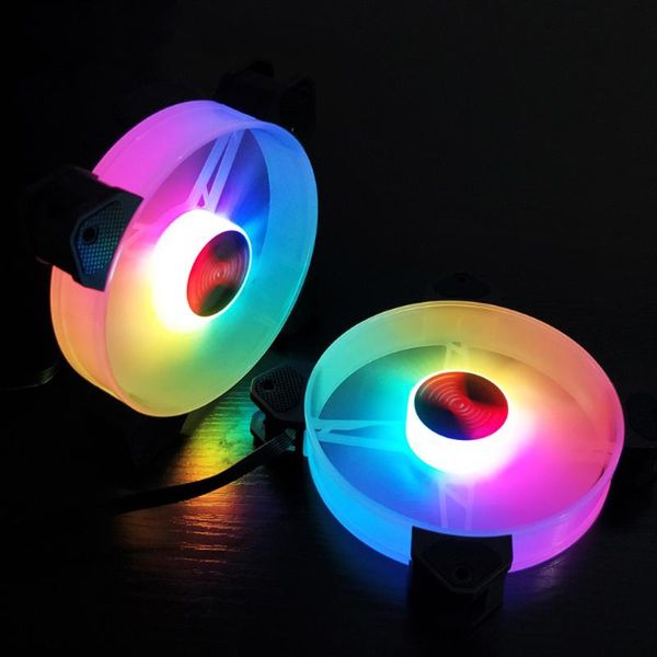 

fans & coolings computer pc cooler cooling fan rgb led multicolor-mode 120mm 12cm silent quiet chassis case for