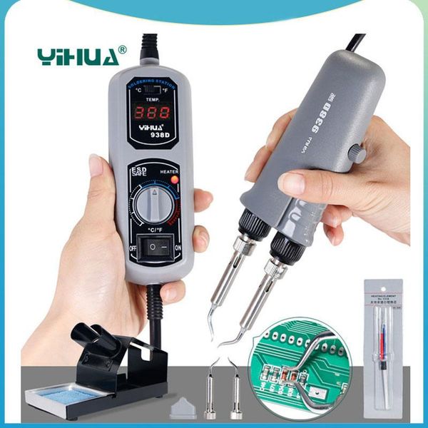 

professional hand tool sets yihua 938 portable tweezers mini soldering iron station 110v/220v welding for bga smd repairing