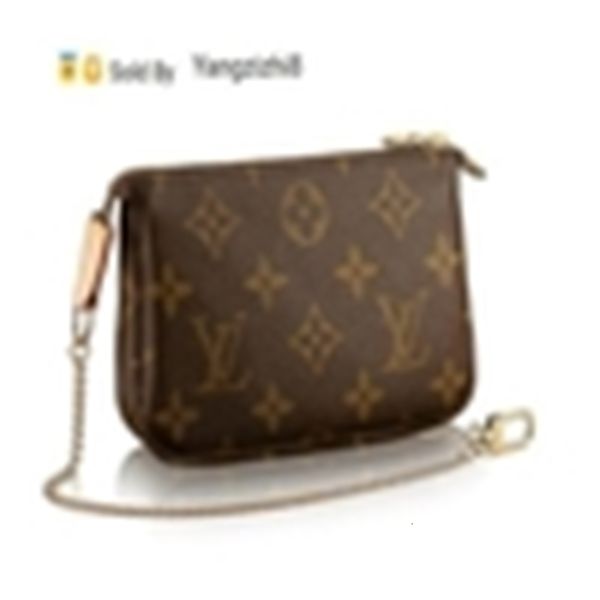 

yangzizhi8 2018 pochette accessoires m58009 mini new women fashion shows exotic leather bags iconic bags clutches evening chain wallets, Black;red