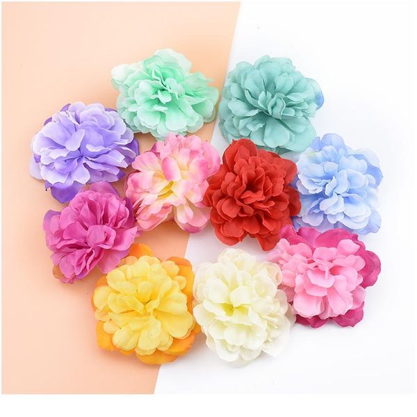 

10pieces artificial plants for wedding car party home decor scrapbooking decorative flowers wreaths diy a cap silk qyluou