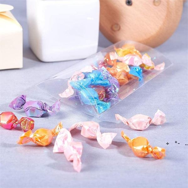 Confezione regalo di biscotti dolci con scatola a forma di cuscino in PVC per scatole di imballaggio per bomboniere nuziali RRD13430
