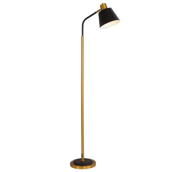 

metal floor lamp modern standing lamp with heavy metal base reading light for living room bedroom, study room, office
