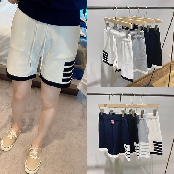 

summer straight tube type white cotton elastic ice hemp high waist temperament commuter casual shorts sports pants women, White;black