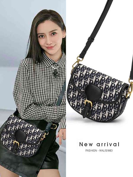 

luxury herme handbags and storage family d women's 2021 new single shoulder messenger bag star's same ins versatile old