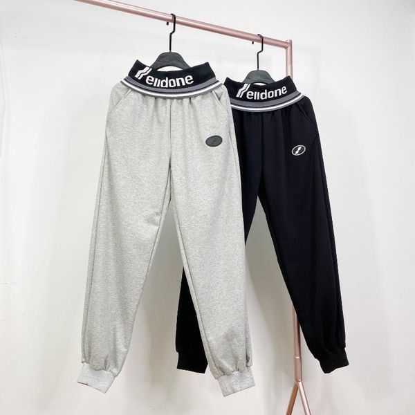 

men's pants korean style well done sweatpants men high street cool waist loose-fitting knitted leggings fashion casual, Black