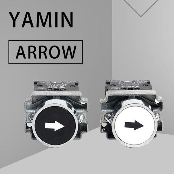 

smart home control p240 symbol momentary mini switches 22mm 10a 1no start flush push-button switch black/white arrow xb2-ba3341 3351