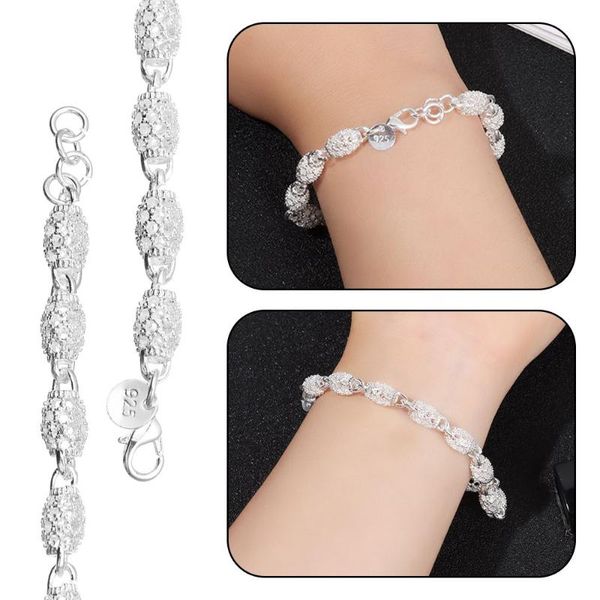 

link, chain fashion lantern carved hollow out jewelry ladies bracelet accessories, Black