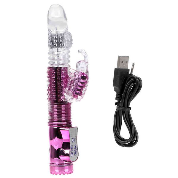 Nxy Vibratori Sex Rotate Wand Dildo per donne Clitoride Vagina Plug anale Giocattoli Masturbatore femminile Macchina Adulti Prodotti Negozio erotico 1220