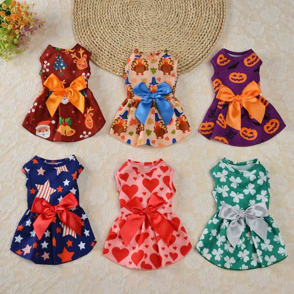 

pet cloth round neck six color skirt halloween dog cloth princs lady