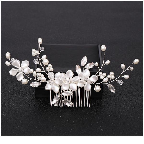 

trendy bridal hair accessories women hairwear wedding hair jewelry bride tiara hair comb pearl accessories wh qylooo