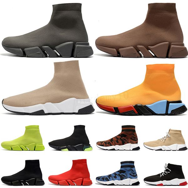 

men casual shoes womens 2.0 speed trainer sock boots socks boot speeds shoe runners runner sneakers knit women 1.0 walking triple black whit, Black;brown