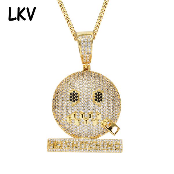 

shut up expression necklace pendant hip hop accessories, Silver