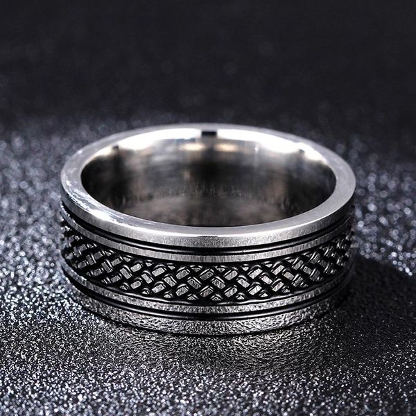 

wedding rings movie tibetan finger fish scale ring titanium stainless steel gold 8mm for men's gifts, Slivery;golden