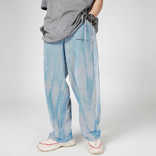 

2021 new with denim pants 79za, Blue