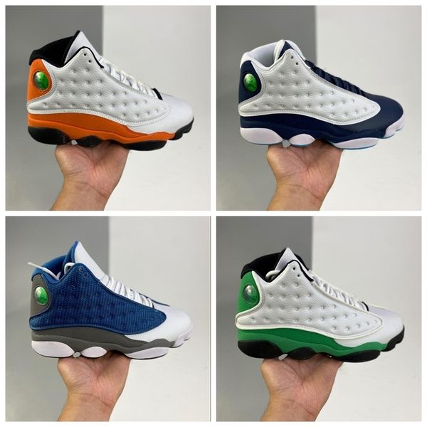 

2021 13j lucky green basketball shoes men 13 retro starfish orange gs dj3003-108 shoes size 40-46
