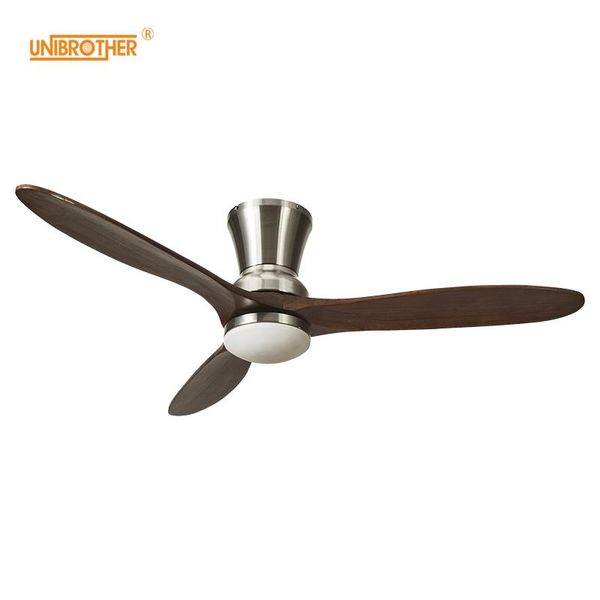 

electric fans 52 inch ceiling fan with light wood lamps romote control 3 wooden blades for living room bedroom coffee shop home el