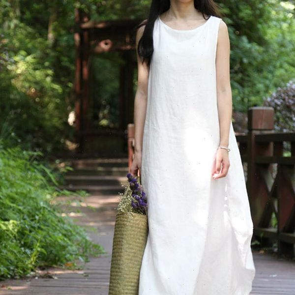 

ethnic vestidos 2021 summer women baggy sleeveless beach dresses ladies casual loose white long maxi dress plus size, Black;gray