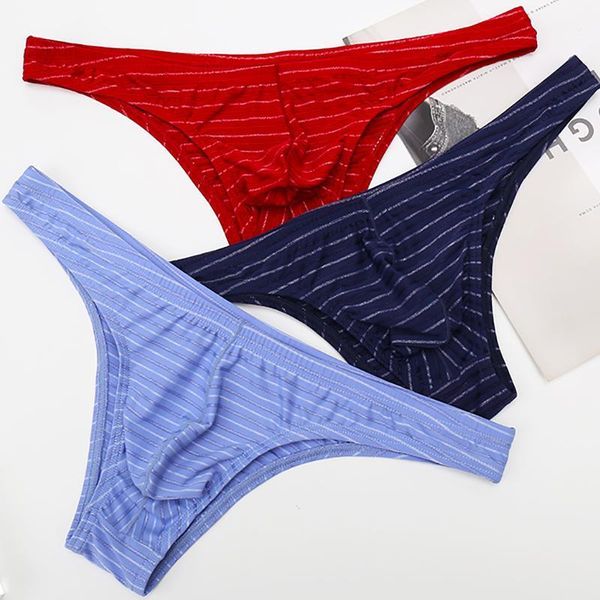 

underpants 4 piece mens briefs jockstrap striped underwear calzoncillos hombre slip homme gay panties thongs bikini tanga plus size, Black;white