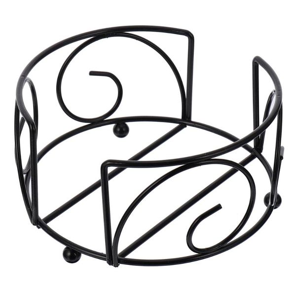 

mats & pads 1pc holder iron round tray cup mat organizer rack