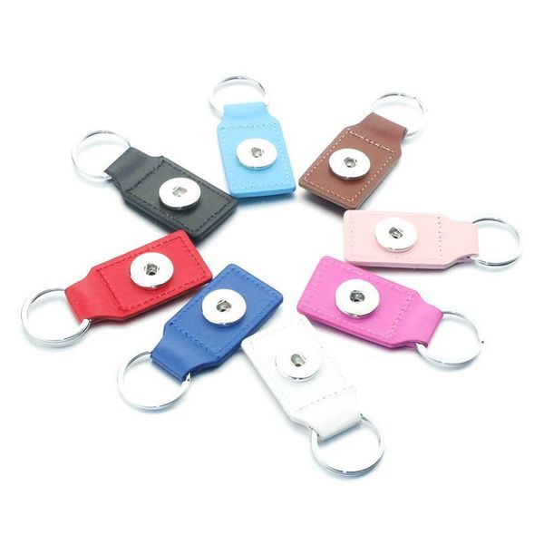 

boom life 8 color snap key chain for keyring women gifts girl keychain bag charm pendant fit 18/20mm snap button jewe jllppn